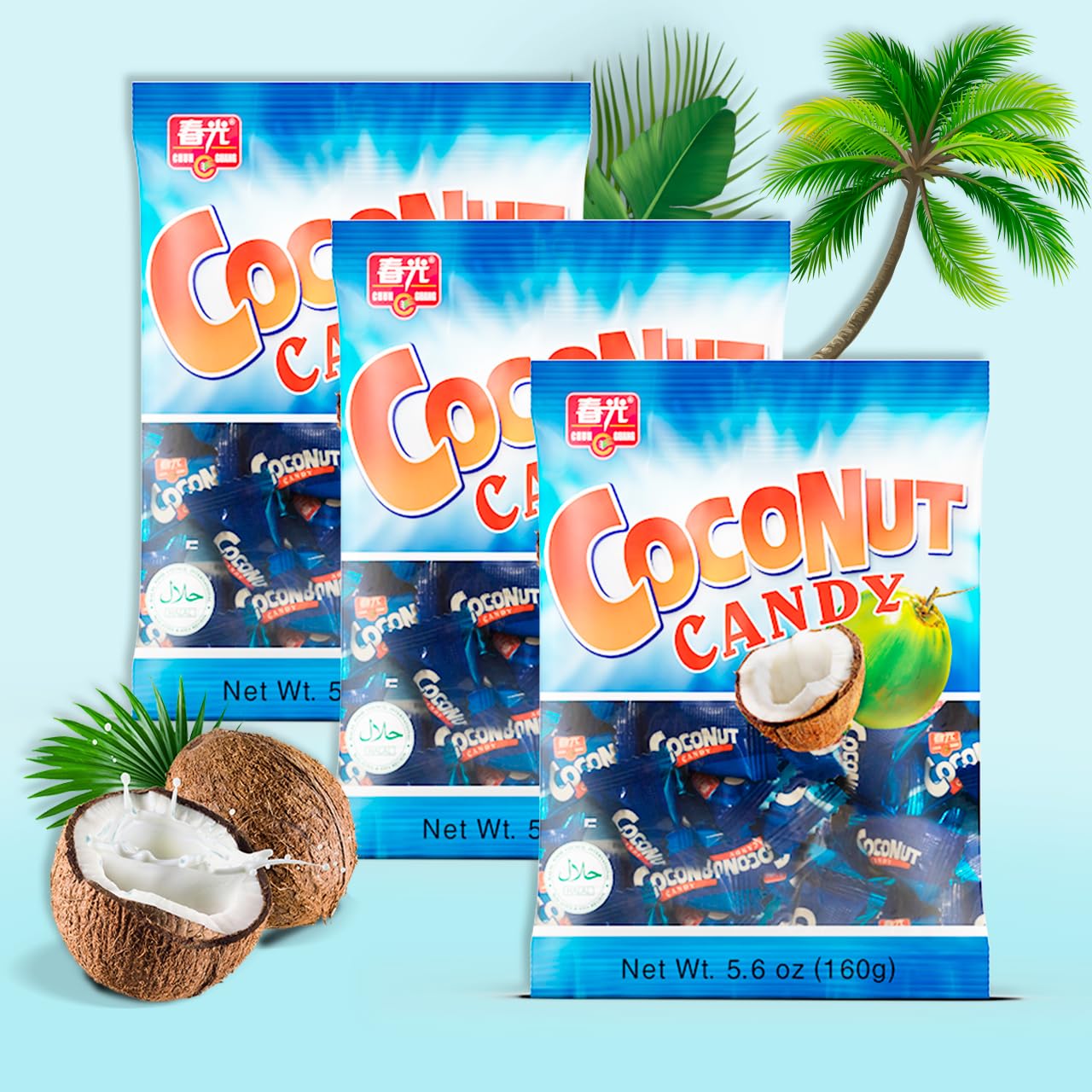 Amazon.com : CHUN GUANG Ginger Coconut, Halal Hard Candy